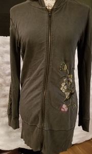 Long Zip Up Hoodie